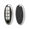 4 Tasten Autoschlüsselhülle für Nissan Leaf Micra Qashqai J11 J10 X Trail T32 Versa Note Patrol Schlüsselanhängerhülle Zubehör