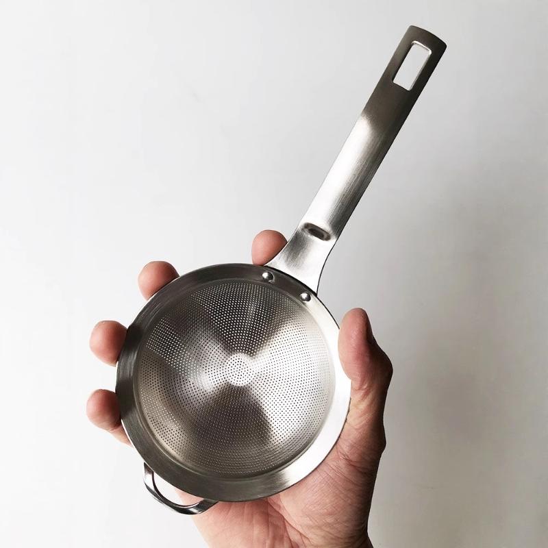1Pcs Small Food Sifters New Stainless Steel Matcha Sifter Very Finemesh Rust-Proof Tea Strainer Easy To Clean For Kitchen