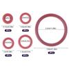 18Pcs O-Ring Seal Kit Silicone Gasket For Saeco Gaggia Spidem Coffee Machine Brewing Group Spout Connector Kitchen Accessories