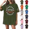 Dame Rundhals Printet Kortærmet T-shirt Top
