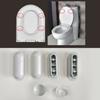 Top Cover Toilet Seat Bumpers White ABS+TPE Accessories Cushion
