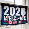 America Canada Mexico Friendship Flag Mexico American Flag Banners for 2026 Football Cup Decorations Hanging Decors Flag
