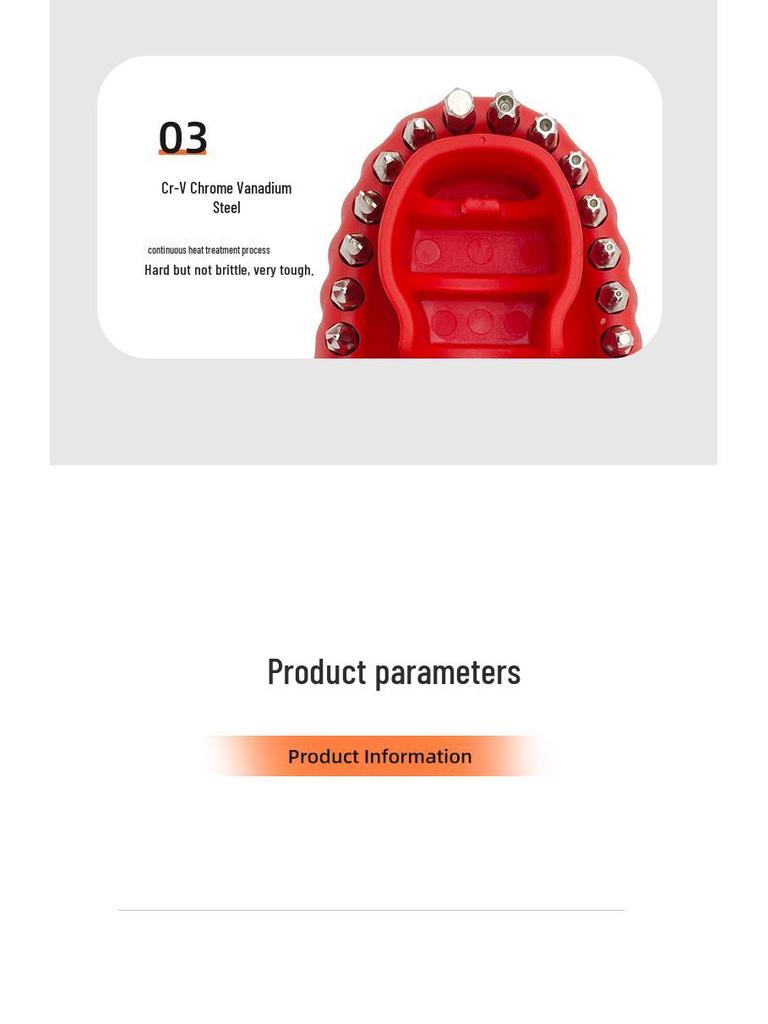 28-in-1 Kreatives Zahnförmiges Tragbares Schraubendreher-Set