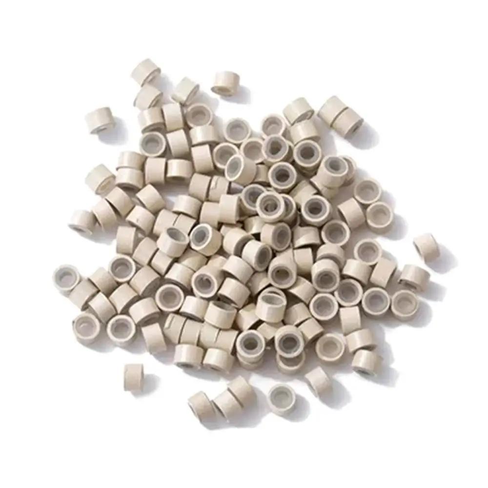 500pcs Silicone Nano Hair Rings Beads 5 Colors Hair Extension Tools Nano Ring Micro Beads Links Bead Linkies