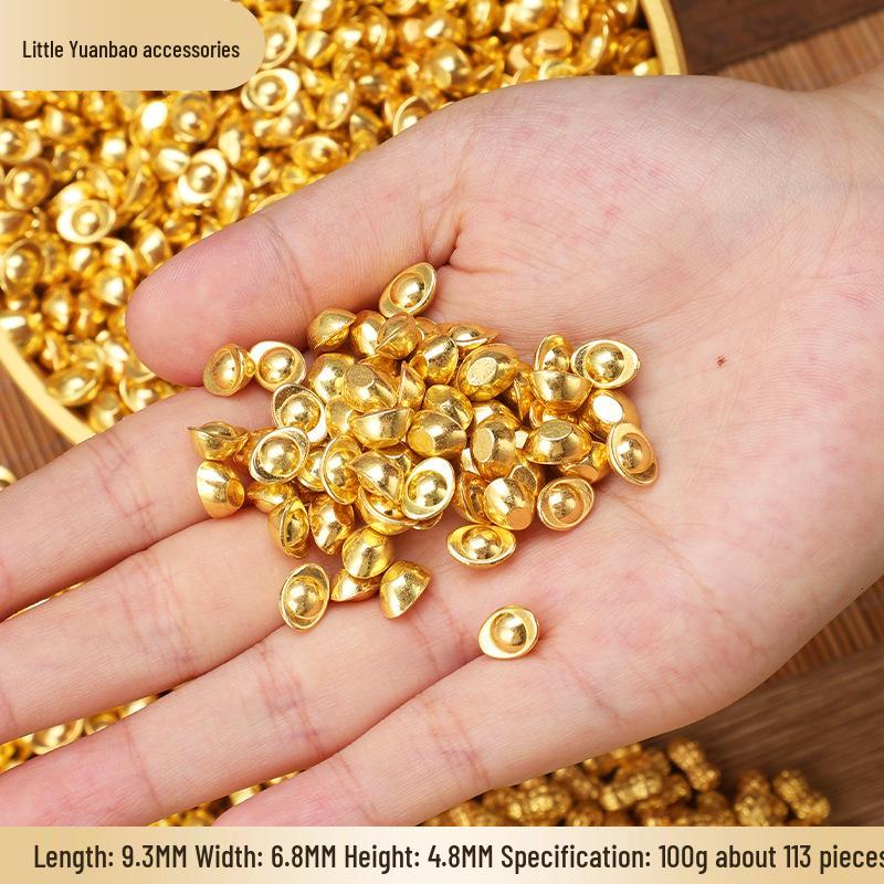 

Креативное латунное украшение в виде золотого слитка - Мини-золотой слиток, символ богатства, для новоселья, свадебного подарка или домашнего декора