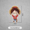 One Piece Anime Stickers: Luffy, Pirate Ship, Sanji Car Scratch Covers