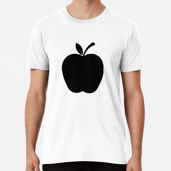Just an Apple with a black Color Fruit loverT-Shirt S-5XL Best T-Shirt