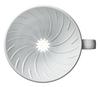HARIO V60 01 Transparent Coffee for Cups Dripper, White, 1-2 (VDR-01-W)