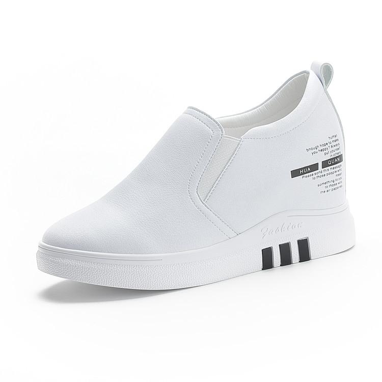 Inner Height-increasing Women's Shoes Spring and Summer New Casual Shoes Slope Heel Versatile Women's Single Shoes