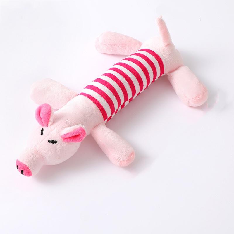 Squeaky Plush Dog Chew Toys Bite Resistant Molar Pet Toy Dog Boredom Relief Interactive Entertainment Durable Puppy Supplies