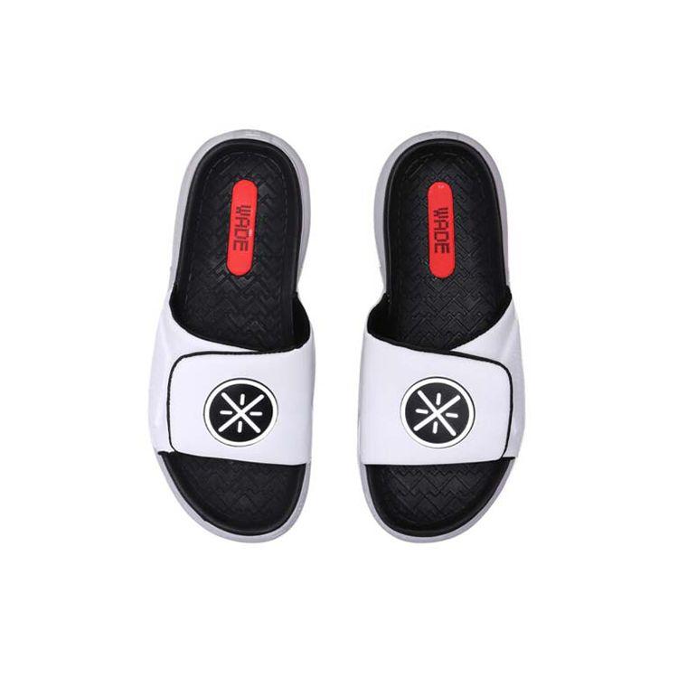 Li Ning Wades Way Comfortable Lightweight Silent Slide Sandals Men Sandals White AGAP009-1