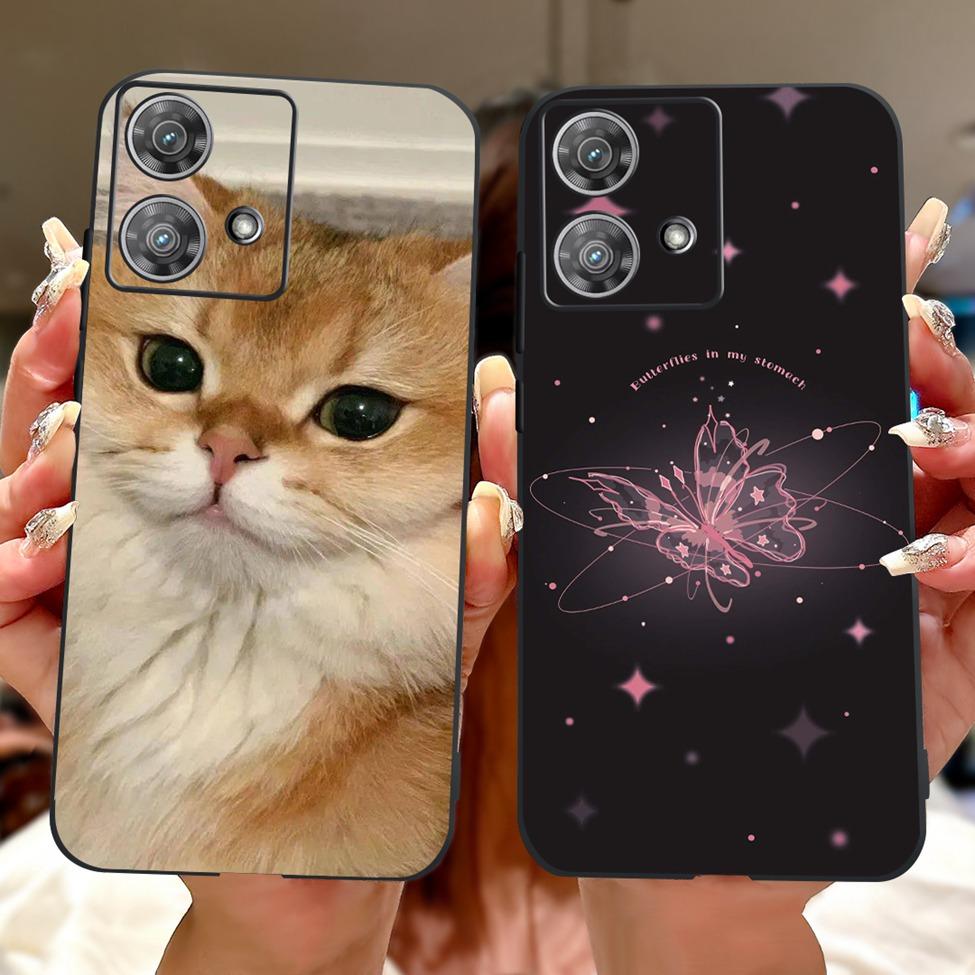 For Motorola Edge 40 Neo Case XT2307-1 Fashion Luxury Cute Cartoon Silicone Shockproof Bumper For Motorola Edge 40Neo Back Cover