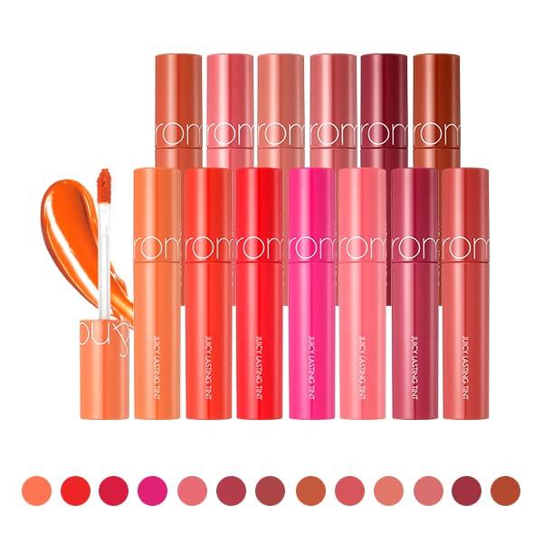 Juicy Lasting Tint 06 Fig Vivid Color Glossy Finish Long Lasting MLBB Moisturizing High Pigment Clear Natural Makeup Daily Lip K Beauty Rom&nd 5.5g