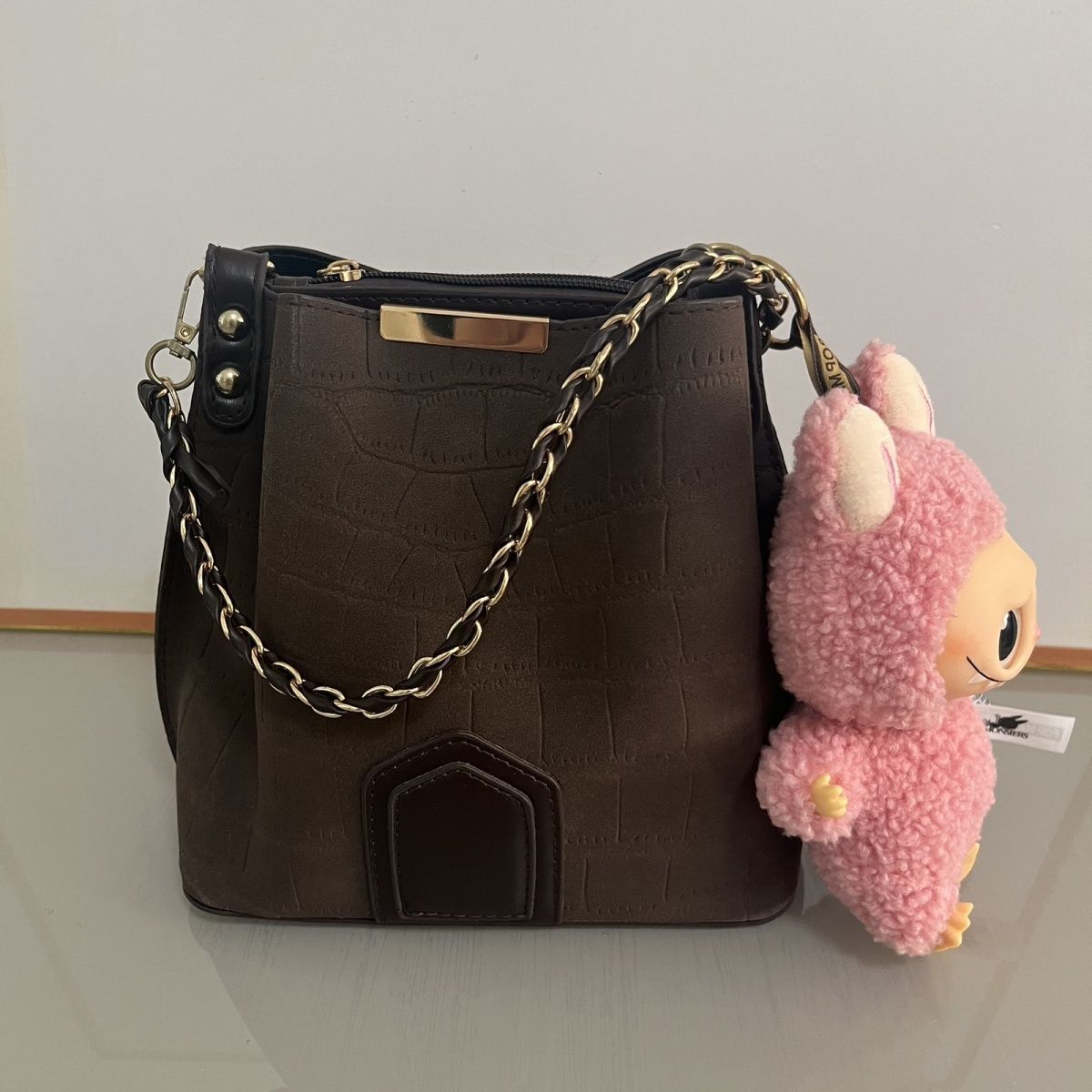 

Популярные плюшевые игрушки, Милые, Мягкие, Милые, Куклы с высокой внешностью, Сумки, Подвески, Брелоки для ключей, Множество цветов на выбор розовый