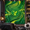 Wandbehang Tapisserie Norwich City Fußball Druck Stoff für Wohnzimmer Schlafzimmer Heimdekoration