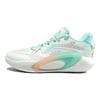 Li-Ning Pantofi de baschet mid-top durabili cu absorbție a șocurilor, adidași pentru bărbați, verde ABPS047-4