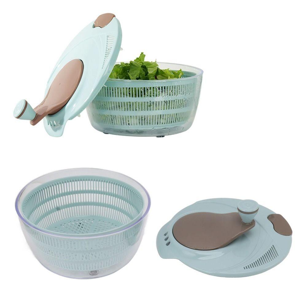 Drainage Holes Lettuce Spinner Plastic Vegetable Spinner Labor Saving Salad Spinner Meal Prep