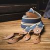 Retro Design British Style Suspenders Elastic Strap Metal Clip Suspenders  Suit Accessories