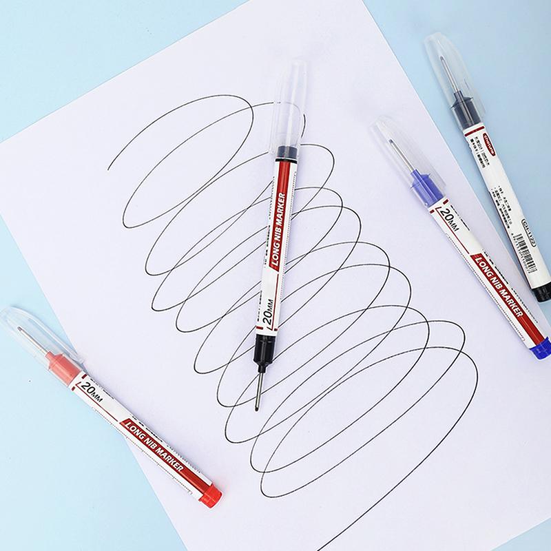 10ks/sada 20 mm Hluboký otvor s dlouhým hrotem Permanentní popisovače pro kovové perforační pero Vodotěsná koupelna Dřevoobráběcí dekorace