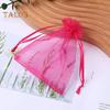 100Pcs Organza Bags Large Capacity Vibrant Color Multipurpose Party Favor Mesh Bags Drawstring Jewelry Gift Bags