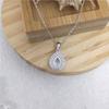 S925 Sterling Silver Moissanite Water Drop Pendant Necklace for Women - Versatile & High-End Jewelry