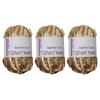 3 Rolls Metallic Polyester Cord 32.8Yard Each Knitting Thread Yarn For Handmade Bag Purses Wallets Braiding Stitching