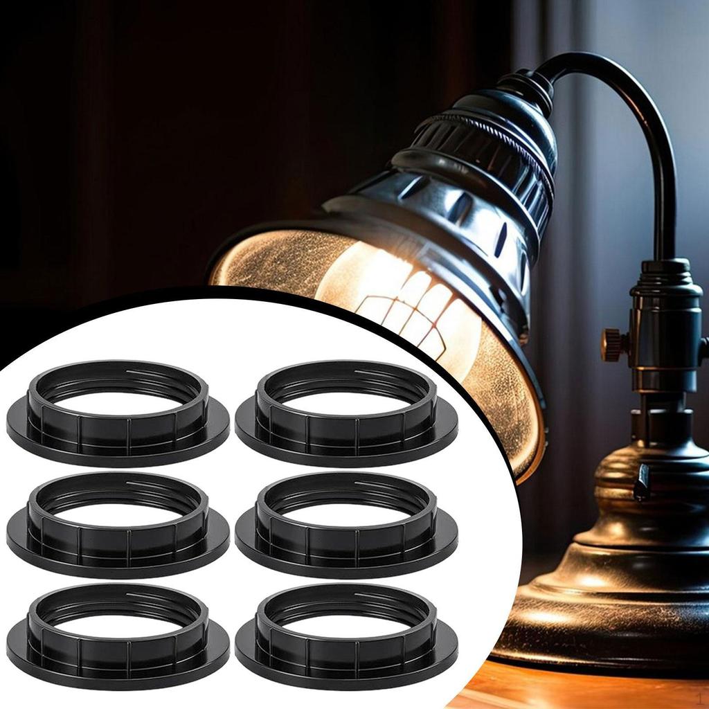 6 Pack E26 E27 Light Base Shade Holders for Table Lamp Replacement