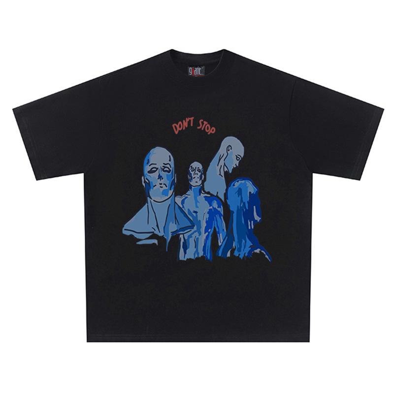 Herren T-Shirt Baumwolle Sommer Kurzarm T-Shirts Pullover Grafik Koreanische Mode Y2k Streetwear Oversized Harajuku Ästhetische Kleidung