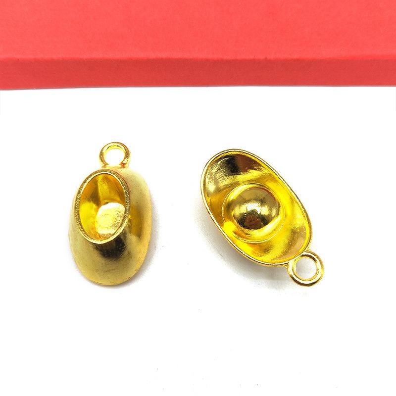 Solid alloy ingot pendant metal ornament accessories handicrafts decorative keychain pendant DIY gift