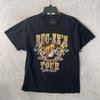 Buc Ees Mens T SHirt Black Graphic Black Medium Cotton Short Sleeve Crew Neck