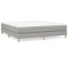 Maison Exclusive - Sommier à lattes de lit avec matelas Gris clair 180x200cm Tissu