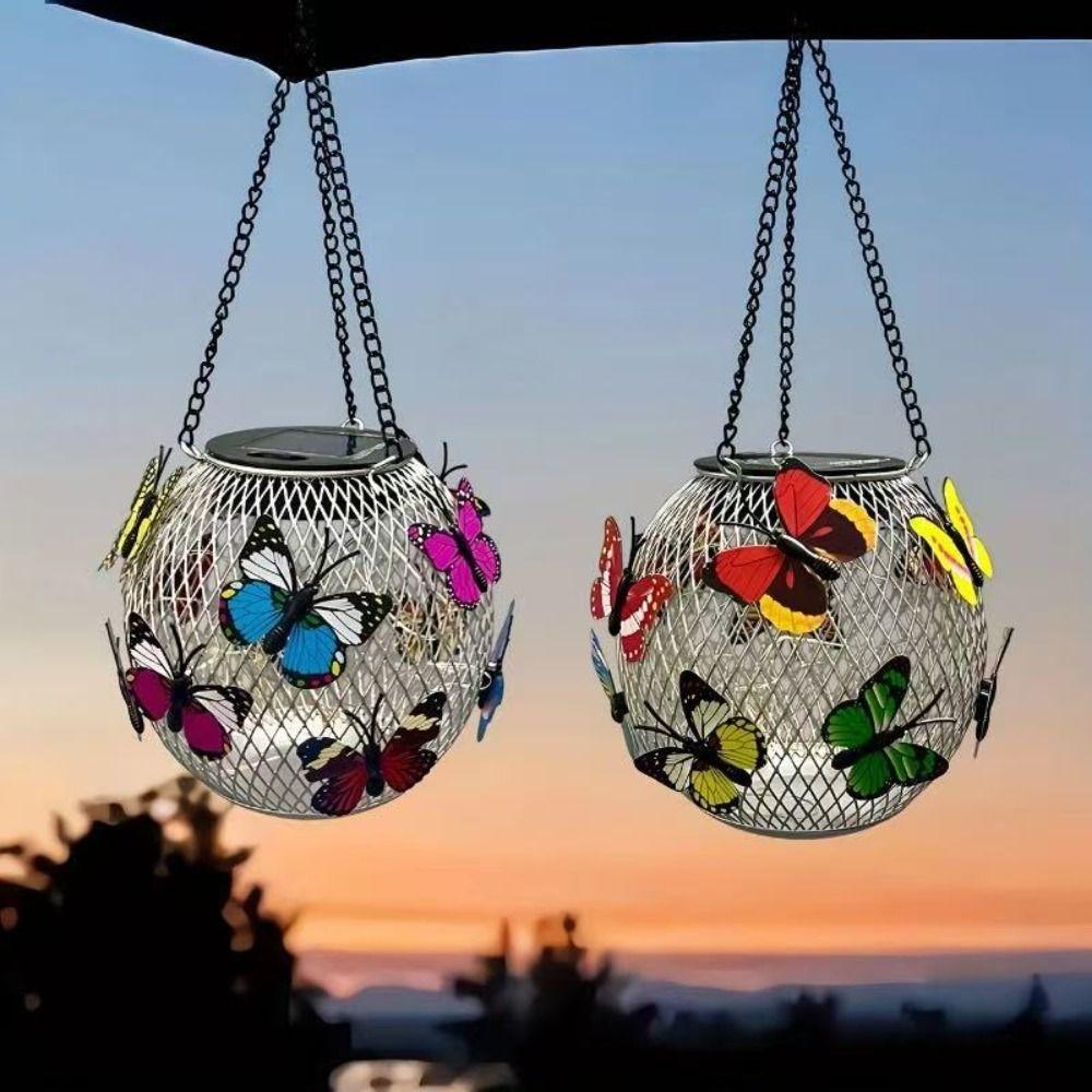 Brighter Solar-Powered Lantern Lights Waterproof Garden Decorative Light  Yard Pathway Decor