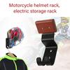 Sturdy Motorcycle Helmets and Jackets Storage Shelf Wall Display Rack with Utility Hooks for Home and Showrooms Use 2pcs