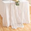 Runner da Tavola in Garza 90x400cm Runner da Tavola in Fibra di Poliestere Decorazione Matrimonio