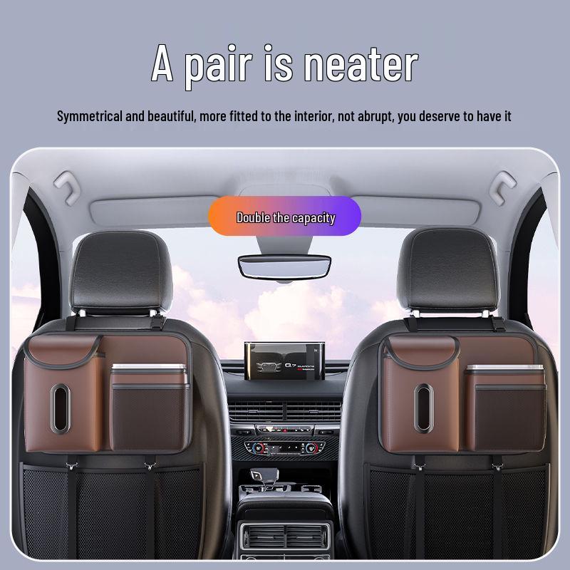 

Подвесное ведро для мусора и сумка для хранения для автомобиля с держателем для салфеток