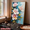DIY Frameless Pearl Art Painting Kit Elegant Colorful Floral Bouquet 3D Bead Canvas Handmade Craft for Adults Wall Decoration Gift