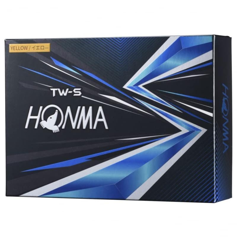 

Honma Golf Balls 1 Dozen Tour TOUR [OKN] TW-X TW-S 2021, (12 Balls), White/Yellow, 3-Piece, Style, Spin, Distance, WORLD, Honma/TW-S_2021/Yellow
