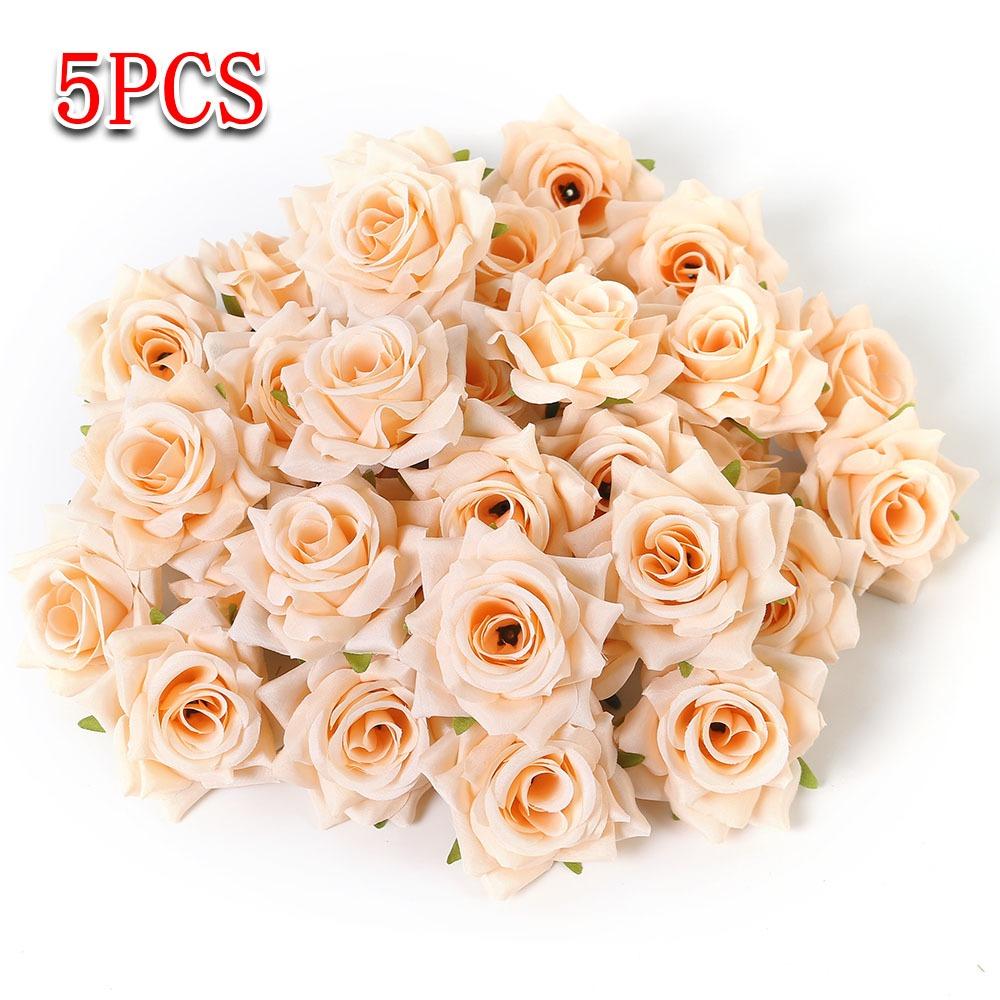 

Beautiful 6CM Rose Artificial Flowers DIY Likelife Fake Flowers Rose Head Gifts Ornament