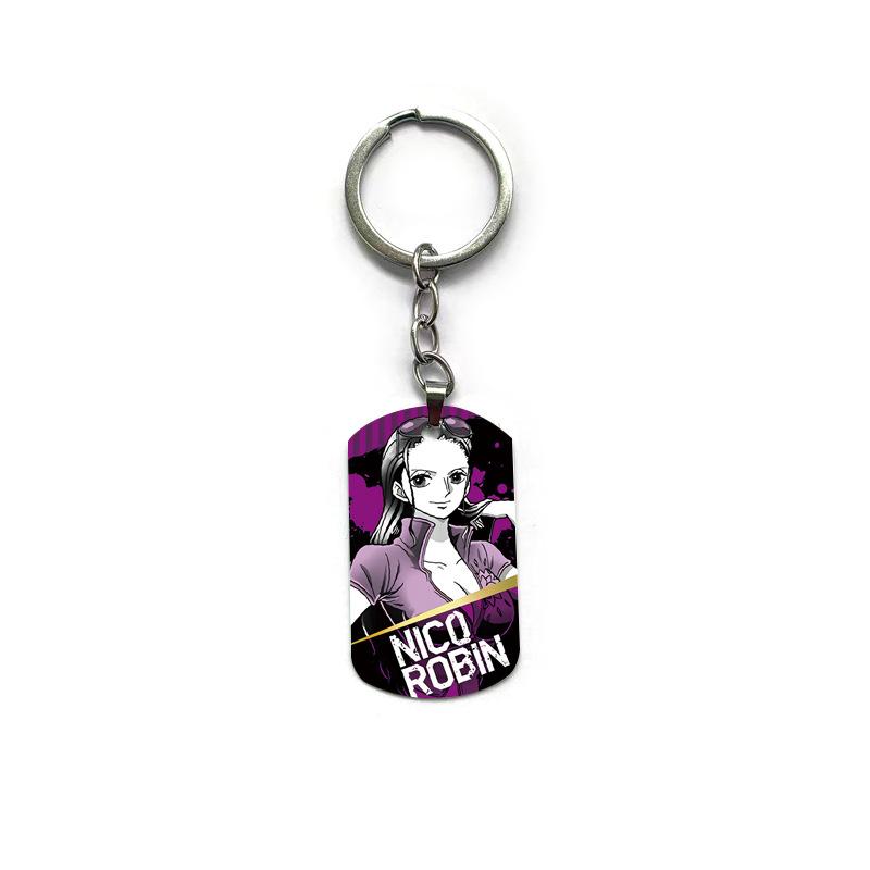 

Anime Military Dog Tag Keychain Double Sided Animation Bag Backpack Pendant Cute Small Present For Kids Bulk Custom 50 29mm