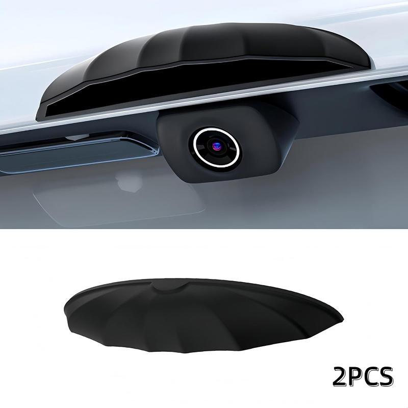 Car Rear View Mirror Camera Reversing Rainproof Cover Silicone Classic Black Car Backup Camera Rain Cover