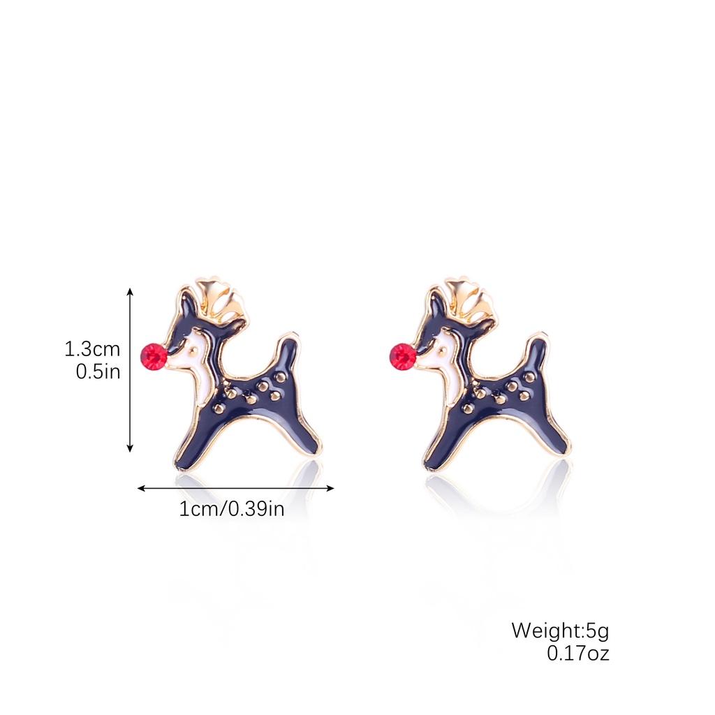 Europäisches und Amerikanisches Weihnachts-Ohrring-Set Funkelnde Diamant-Schneeflocke Glocke Feiertags-Ohr-Accessoires