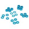 24pcs RC Ball Bearing Kit Blue Seals for Tamiya 53539 TT02 TT01 XV01 XV02 0.2in Outer Diameter 0.1in Inner Diameter 6 Thickness Options