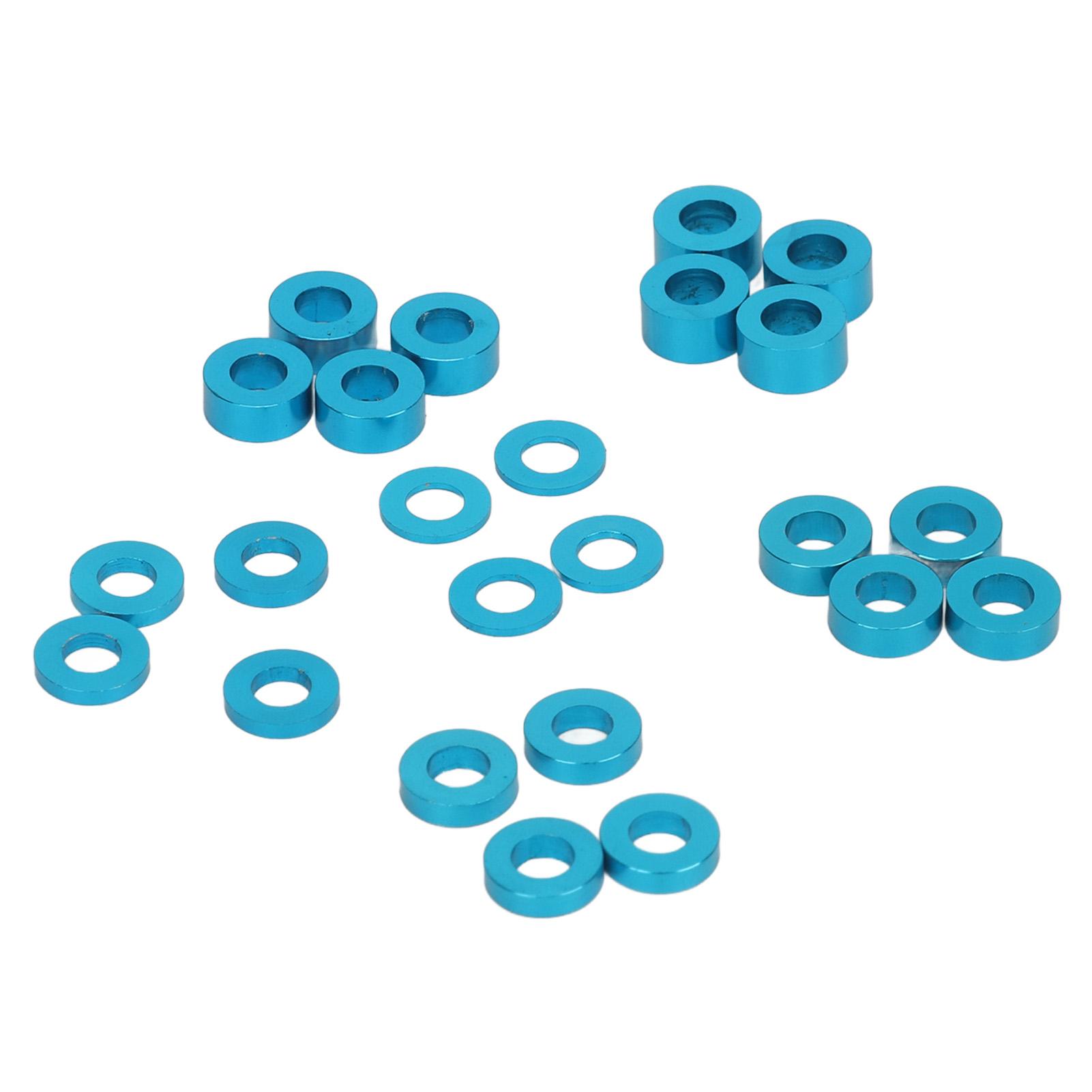 

24pcs RC Ball Bearing Kit Blue Seals for Tamiya 53539 TT02 TT01 XV01 XV02 0.2in Outer Diameter 0.1in Inner Diameter 6 Thickness Options