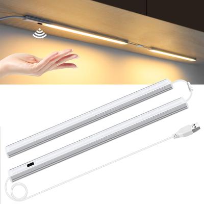 Bewegungssensor Licht Kabelloses LED Nachtlicht USB 5V Aluminium Wandleuchte Für Küchenschrank Kleiderschranklampe Buchleuchte Hintergrundbeleuchtung