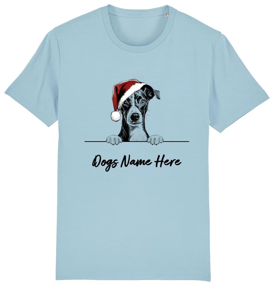 

ITALIAN GREYHOUND Personalised Christmas Dog T-Shirt Mens Womens Kids Dogs Name M