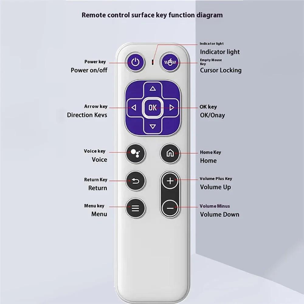 2.4G BT 5.2 Dual Mode Remote Control IR Learning T6 Wireless Voice Air Mouse Rechargeable With USB Receiver For Android TV Box