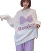 Autumn and winter new women's loungewear casual and comfortable soft pajamas thickened warm striped pajamas set