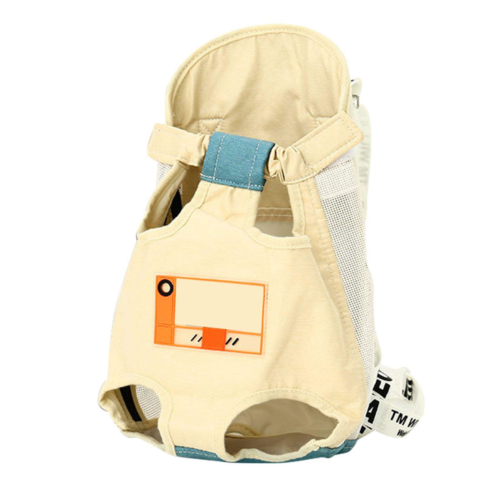 

Cat Head Legs Out Carrier Portable Canvas Breathable Lightweight Cat Front Backpack for Outdoor L M(for 4-6.5kg)