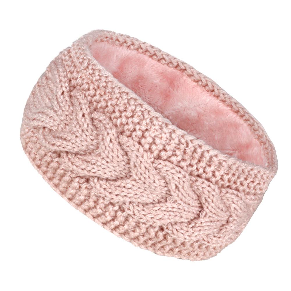 Wide Headbands Fleece Hair Accessories Women Cable Knitted Warm Turban Headwrap Thick Chunky Ear Warmer Crochet Hairbands Bandanas Hair Accessories