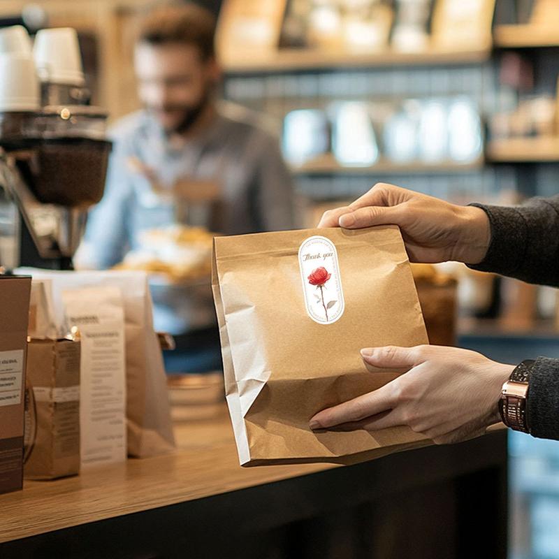 50Pcs/Wrap This Package Is Happy To See You Too Stickers Small Business Gift Box Packaging Decor Thank You Sticker Seal Labels